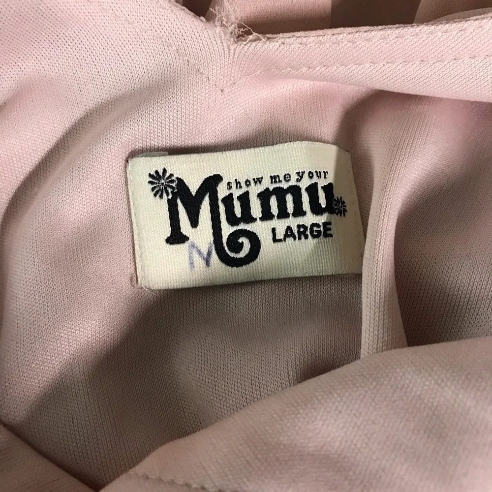 Show Me Your Mumu Heather Maxi Dress Mauve Tan V-Neck Sleeveless Large - Picture 5 of 15